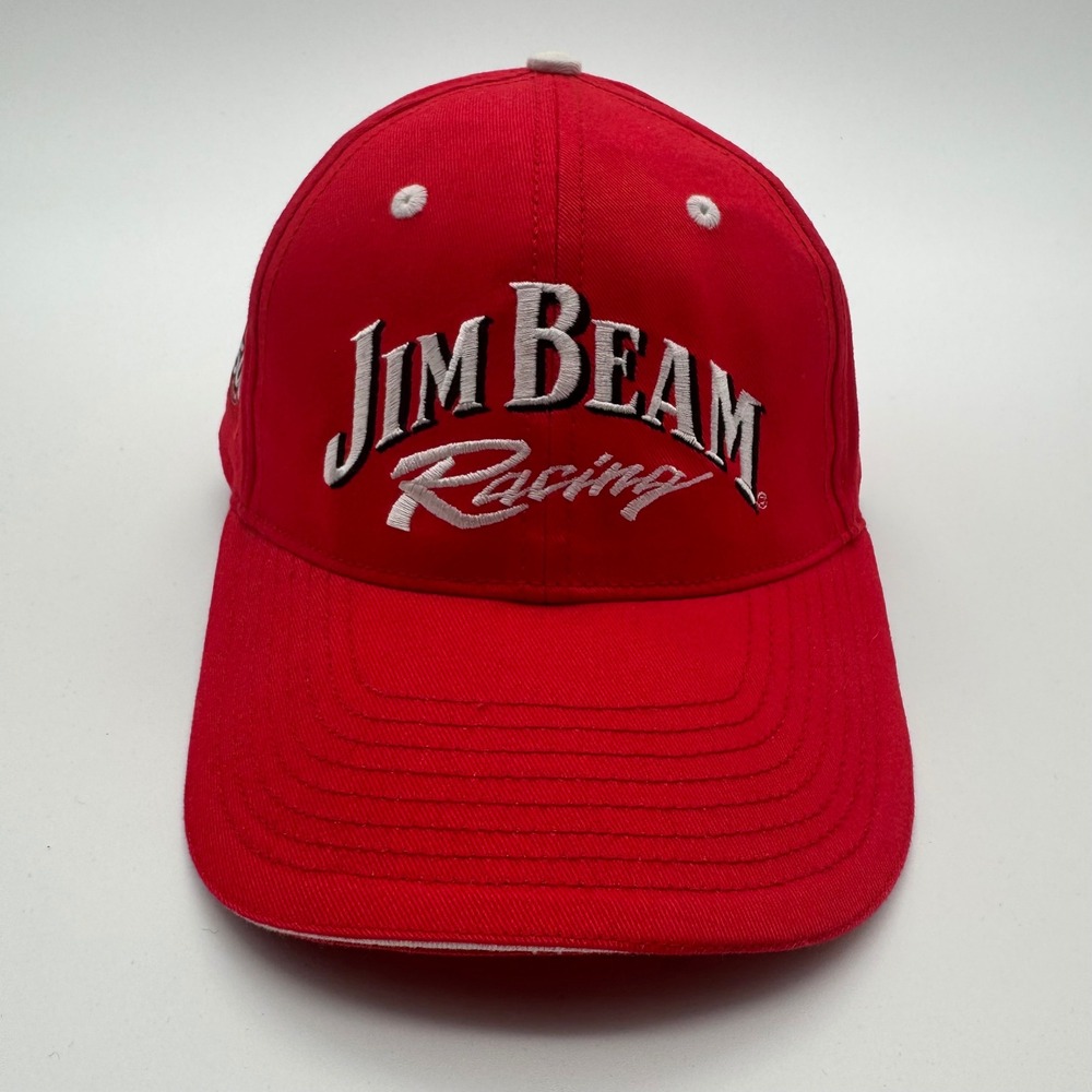 Jim Beam Racing Hat Red Indianapolis 500 2005 Andretti Green Adjustable Cap